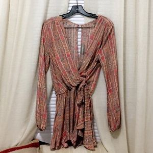 Long Sleeve Flowy Romper